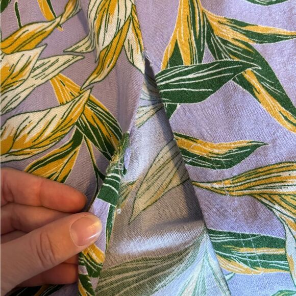 J.O.A. Raya Lavender Floral Print Midi Dress Size Medium - Picture 8 of 10